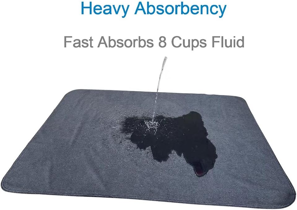 Peepeego Non-Slip Dog Pads Extra Large 72" x 72", Washable Puppy Pads with Fast Absorbent, Reusable, Waterproof for Training, Whelping, Housebreaking, Incontinence, for Playpen