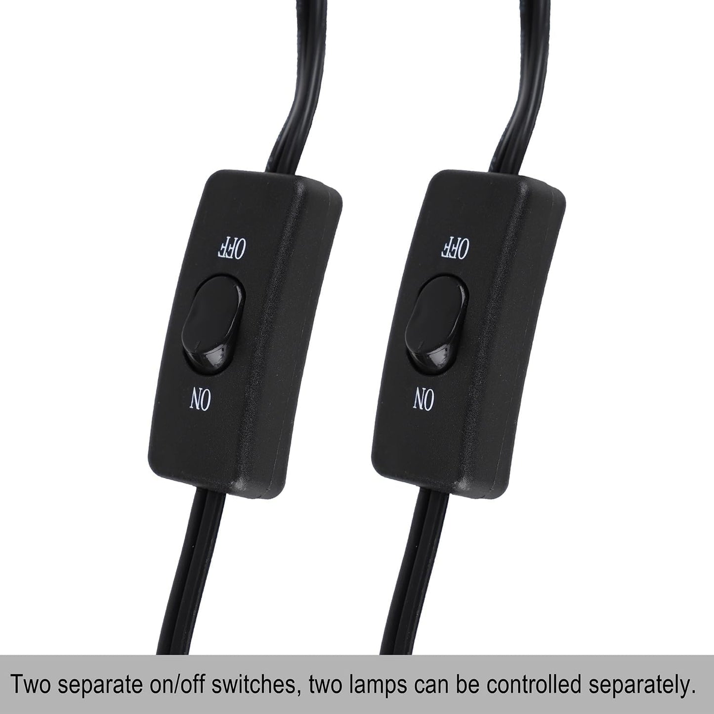 DXOPHIEX 15 inch Dual Reptile Light Fixture, Max 150W Dual Reptile Heat Lamp Fixture with 100W UVA UVB Sun Light & Ceramic Heat Emitter,Double Dome Lamp for Terrarium and Tortoise Habitat