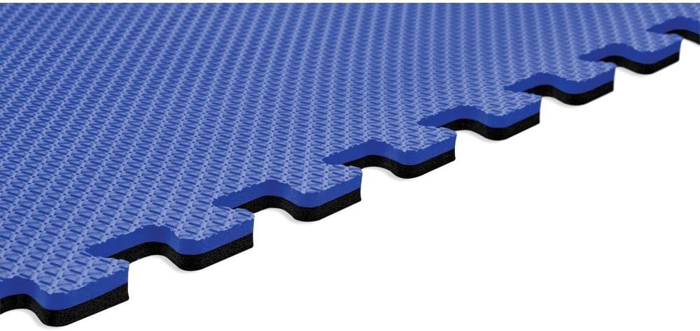 Norsk Dual-Sided Reversible 1/2" Foam Exercise Mats for Home Gym - Interlocking EVA Foam Tiles