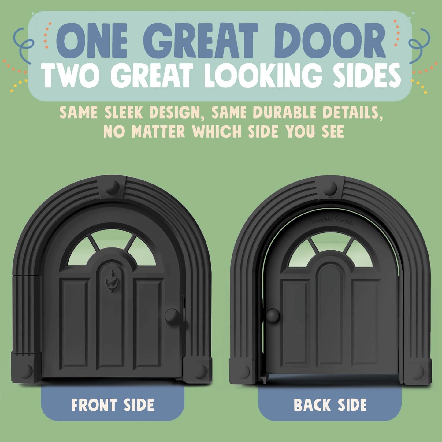 Meow Manor® Cat Door Interior Door - No-Flap, Interior Cat Door for Cats Up to 20 lbs, Easy DIY Setup, Secured Installation in Minutes, No Training Needed…