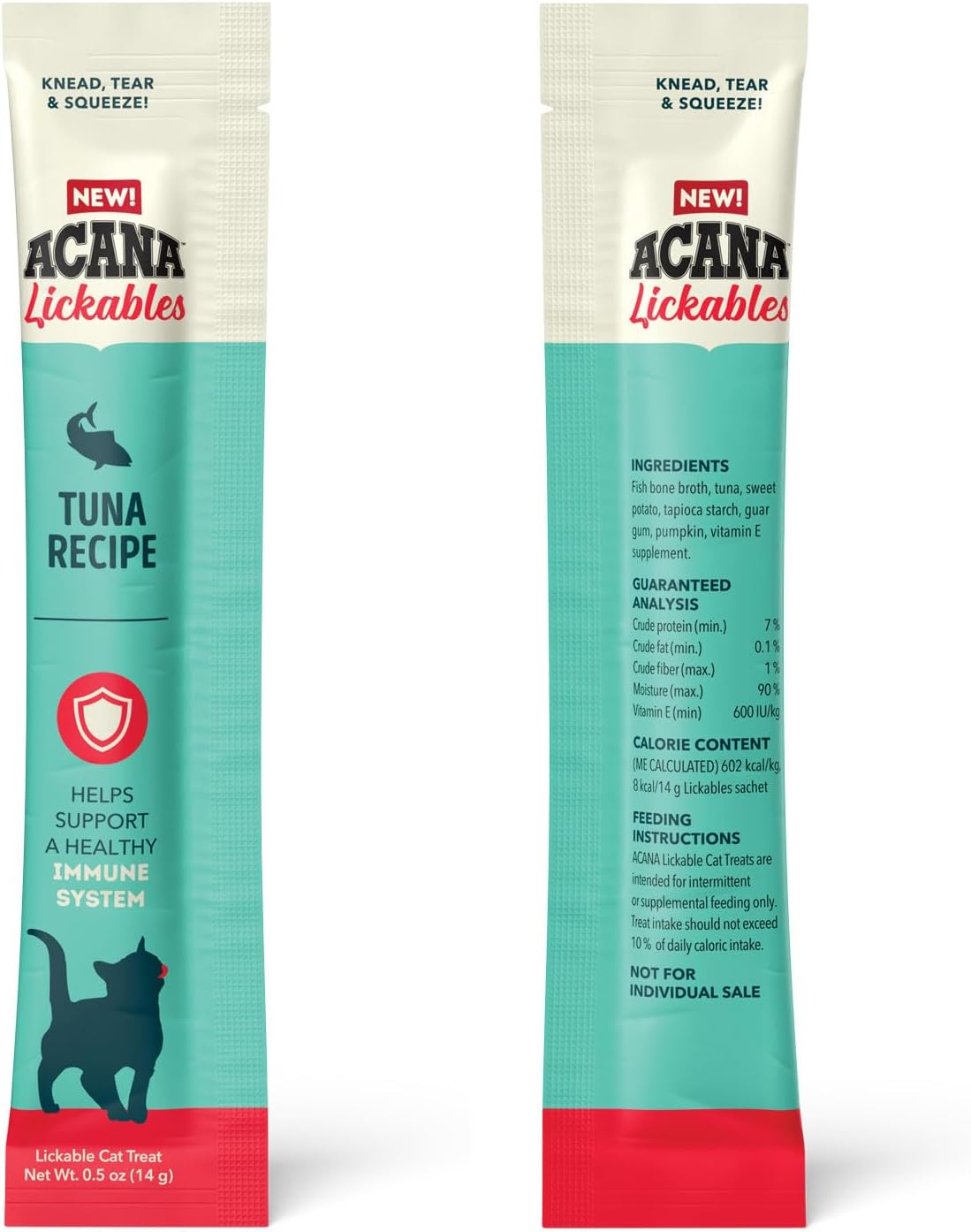 ACANA Lickables Cat Treats Tuna Recipe .5oz Tubes (5 Count)