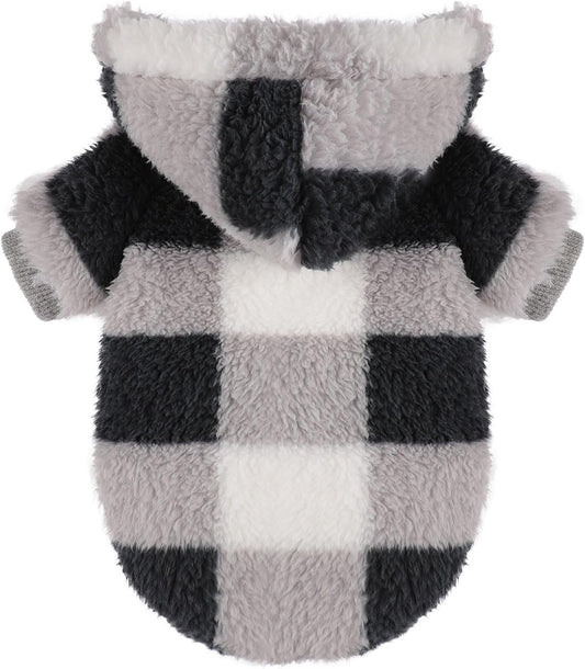 Small Dog Sweater for Dogs Hoodies,Winter Clothes Boy Girl Male Female,Warm Fleece Hoodies Pet Coat Apparel Outfit(Small, Black)