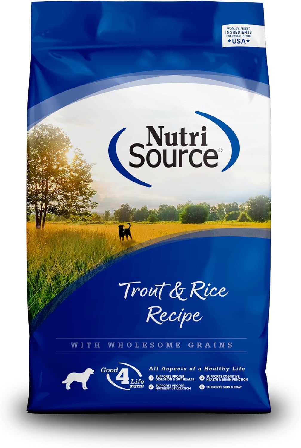 NutriSource Dry Dog Food, Trout and Rice, 4LB
