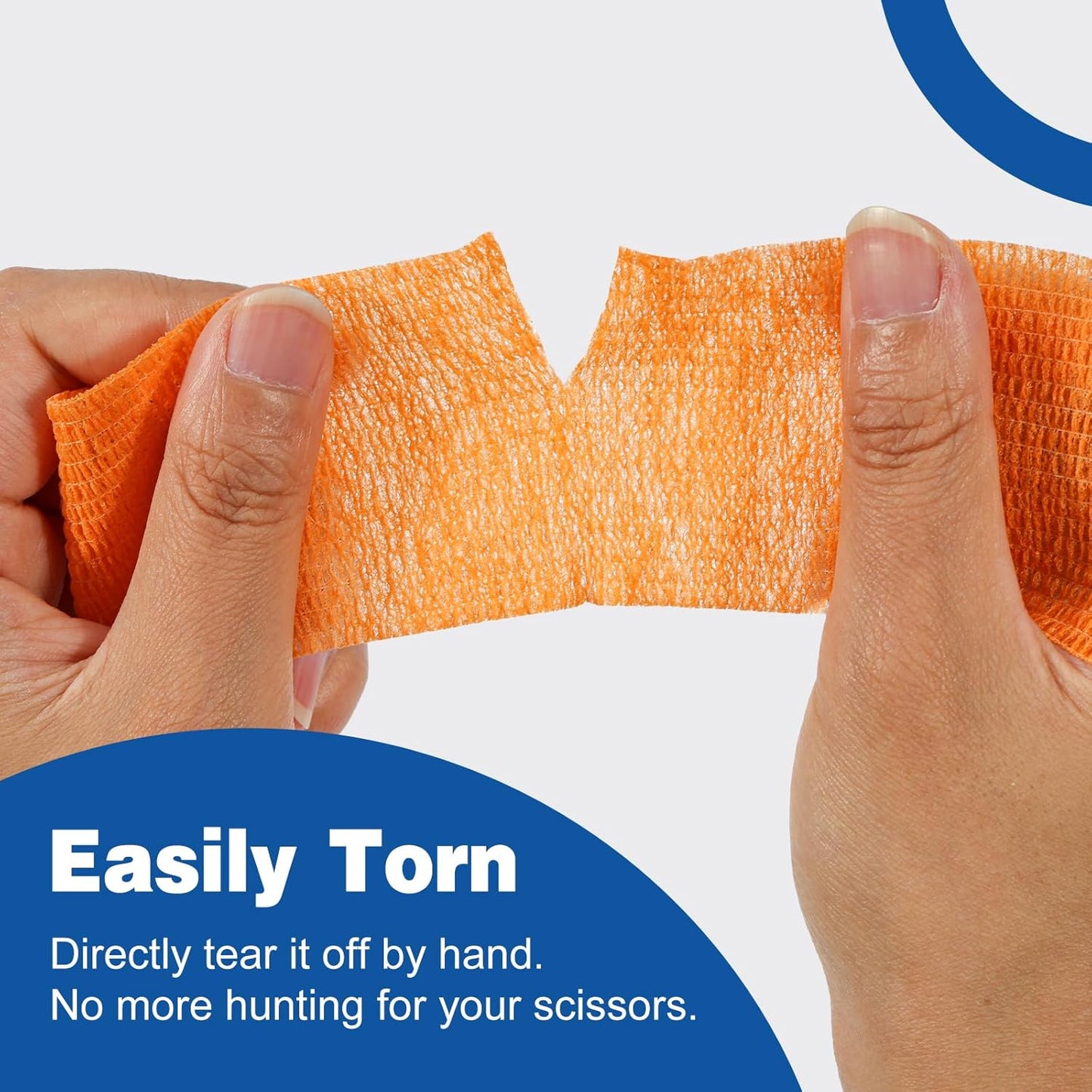 AZEN 8 Pack Self Adhesive Bandage Wrap, 2" X 5 Yards Elastic Cohesive Bandage Wrap, Color Athletic Tape, Vet Wrap, Ankle Tape, Tattoo Grip Tape Wrap