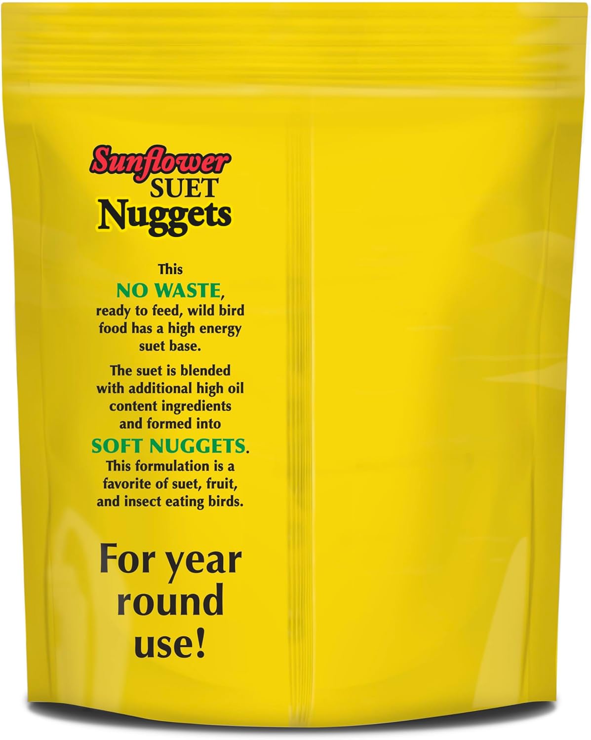 C&S Sunflower Suet Nuggets, Suet Nuggets for Wild Birds, 27 Ounces
