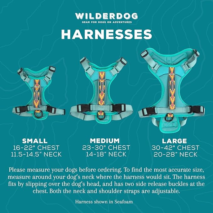 Wilderdog Lightweight Dog Harness with Reflective Straps - Small - Huckleberry