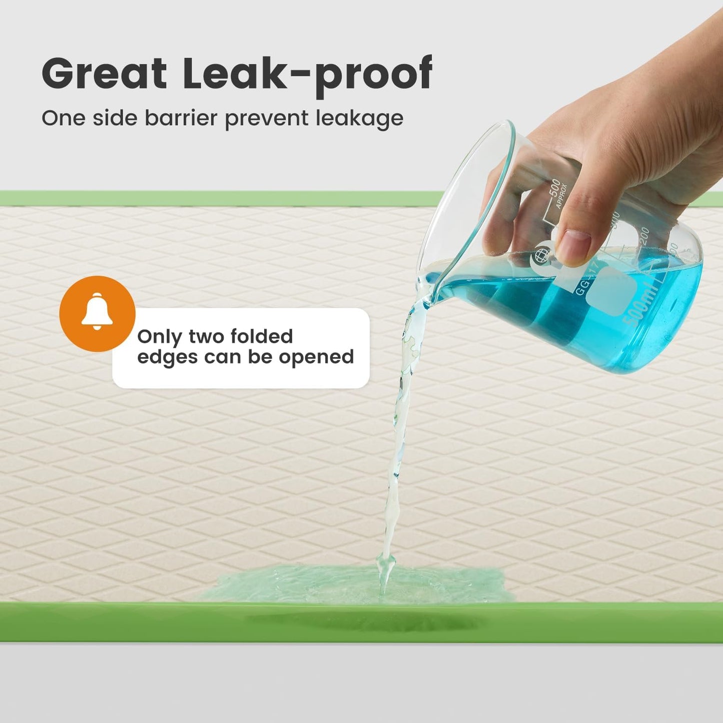 Gardner Pet Dog Pee Pads Extra Large 28"x34", XL Thicker ECO Green Disposable Puppy Training Pads Super Absorbent Full Edge-Wrapping Pad for Dogs, Puppies, Cats, Rabbits (10 Count)