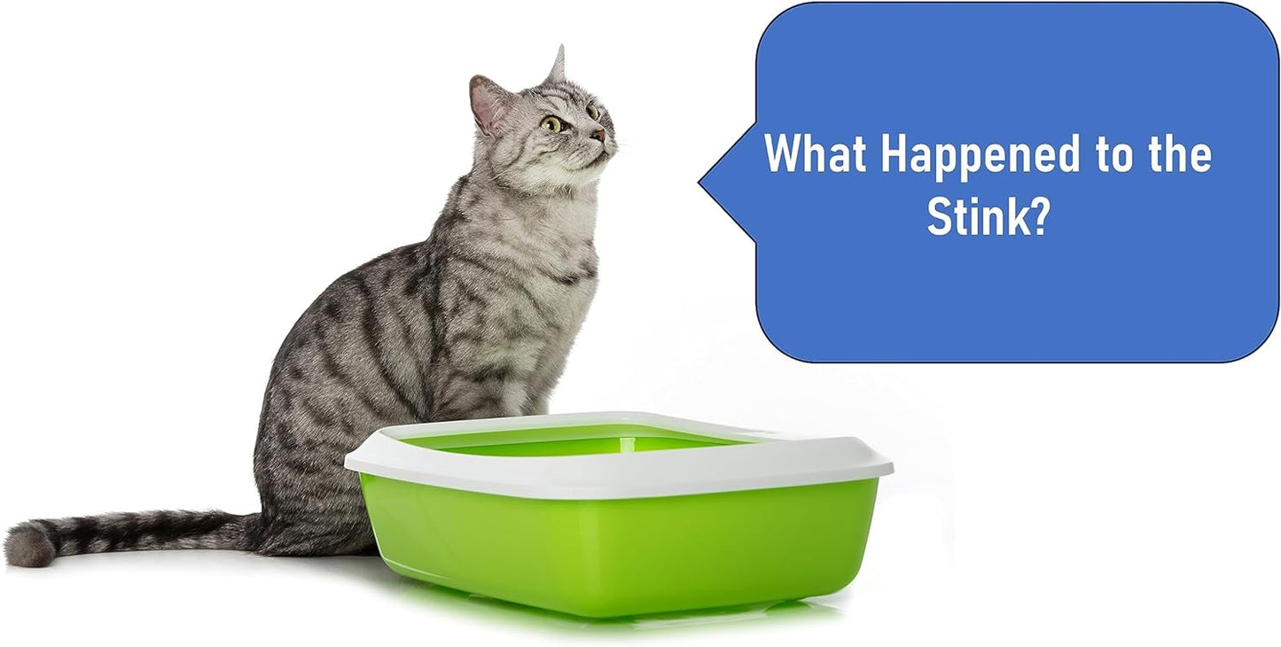 Cat Litter Deodorizer – 2.2 Lb Activated Charcoal Carbon – Odor Eliminator for Litter Box, Chicken Coop, Small Animal Enclosures – Extends Litter Life – Natural Pet Odor Control Granules