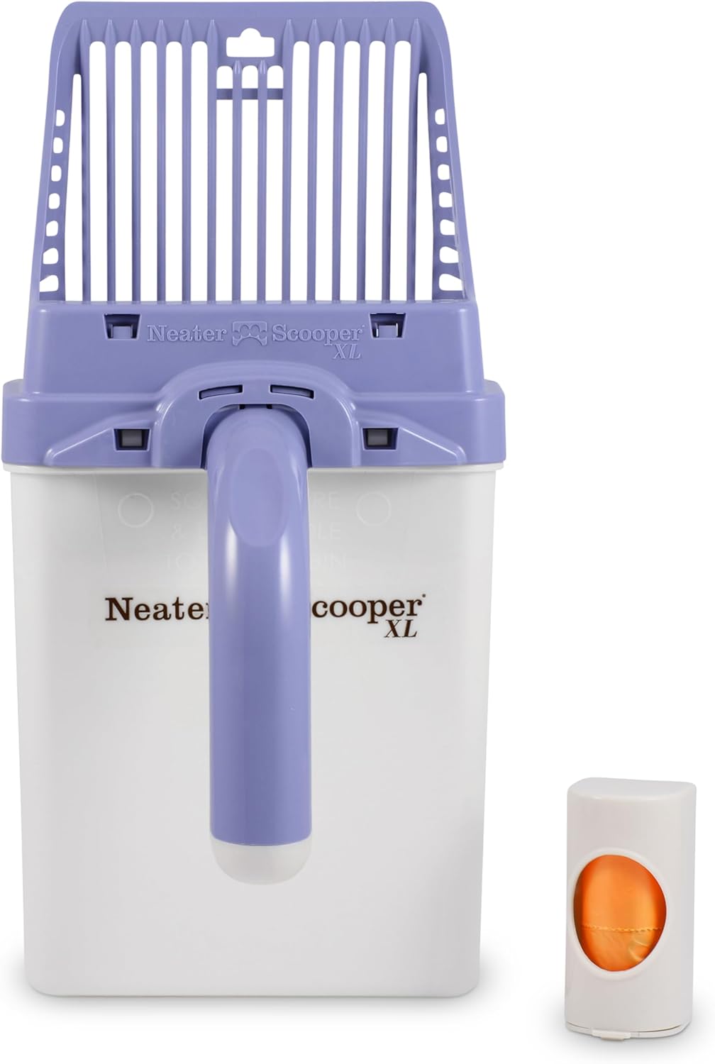Neater Pet Brands Neater Scooper XL Cat Litter Scoop, 15 Refill Bags – Extra-Large Capacity Mess-Free Cat Litter Scooper with Bag for Large & Multiple Cats, Spill-Proof Litter Box Scooper with Holder