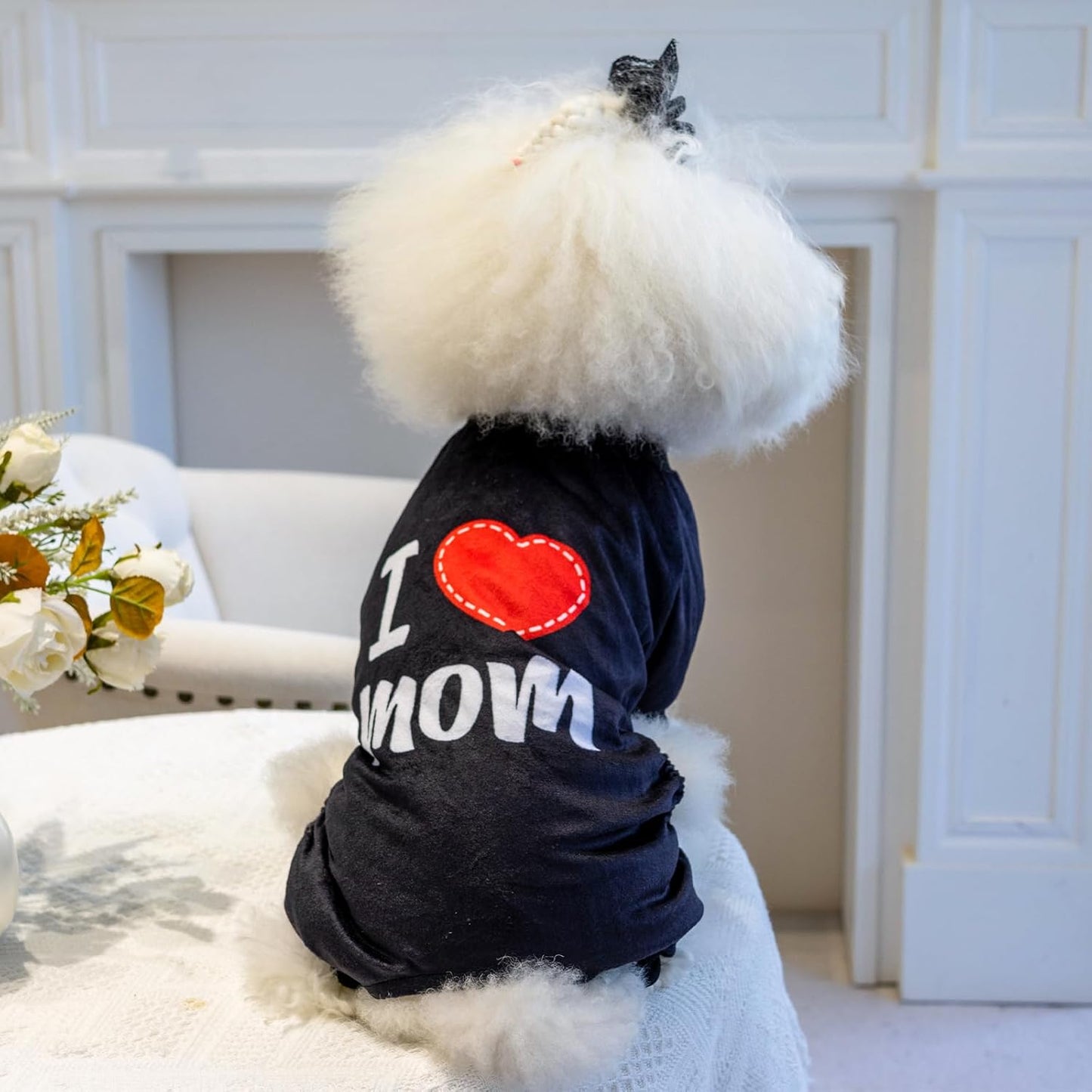 CuteBone Dog Halloween Pajamas Puppy Onesies Small Dogs Soft Pjs Coat Cat Apparel Comfy Pet Christmas Clothes Outfit Doggie Bodysuit P297M