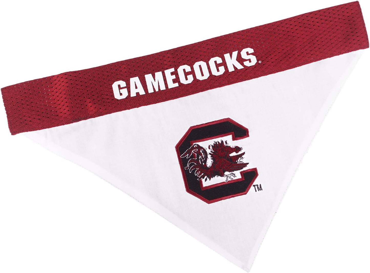 Pets First Collegiate Pet Accessories, Reversible Bandana, South Carolina Gamecocks, Large/X-Large