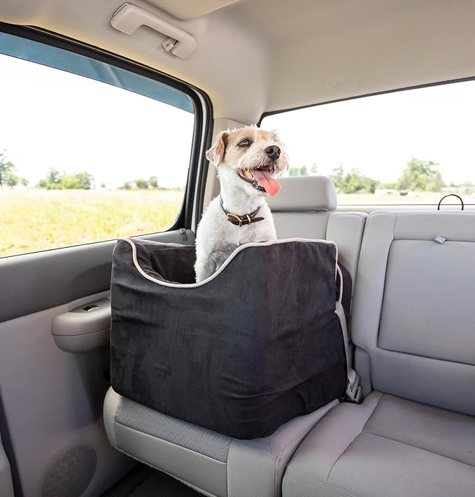 Snoozer Small Luxury Lookout Car Seat, Black and Herringbone