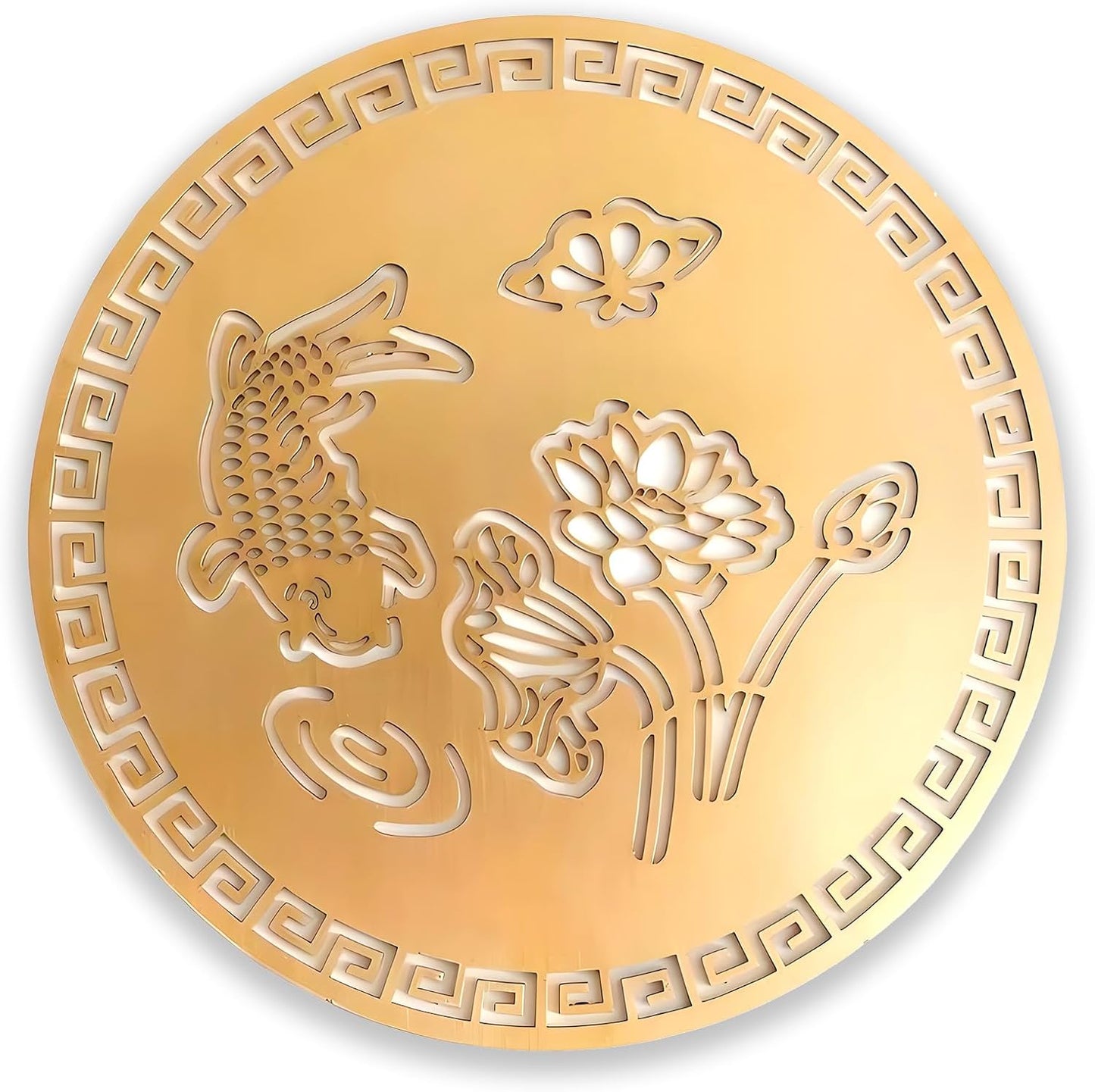 Copper Bird Bath Purification Disk, Water Wiggler for Bird Bath, Bird Bath Copper Disk, 1mm Reinforced 99% Pure Copper Cleaning Disk, Universal Fit for Outdoor Birdbaths, 4 Inch in Diameter (A)