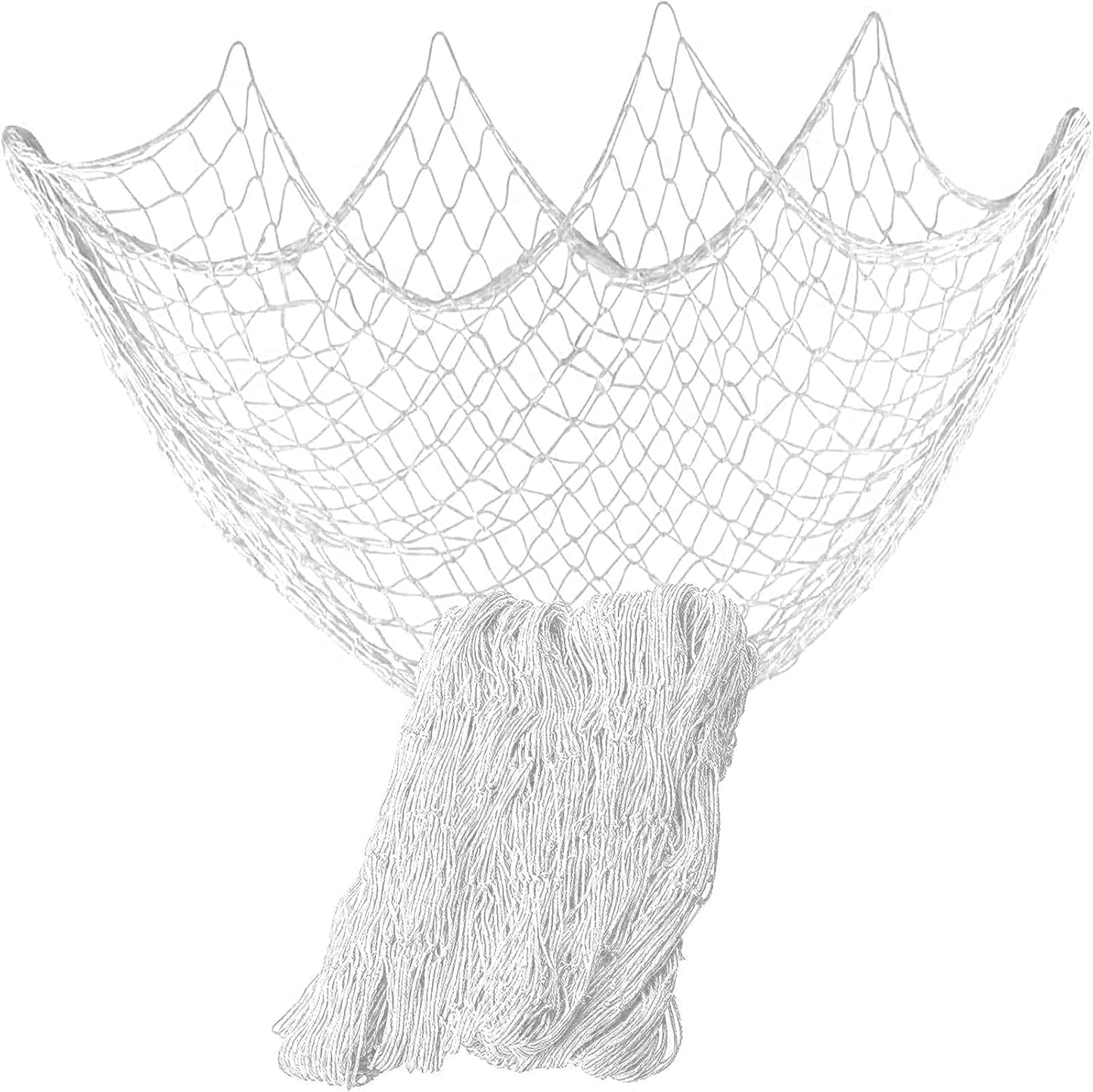 Rosoz Nature Fish Net Wall Decoration with Shells, Ocean Themed Wall Hangings Fishing Net Party Decor for Pirate Party,Wedding,Photographing Decoration