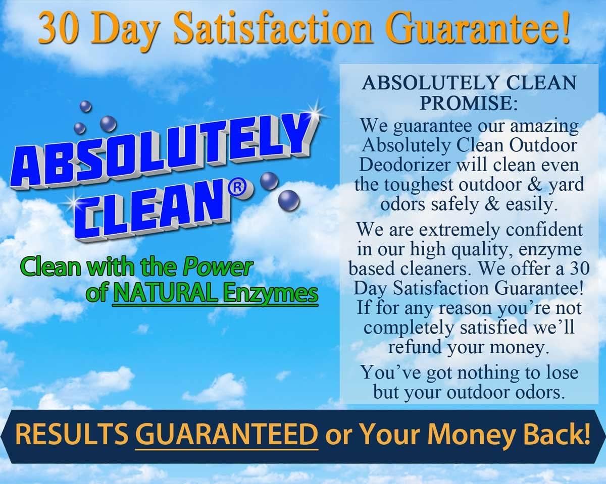 Amazing Outdoor Deodorizer odor eliminator Natural Enzyme Just Spray & Walk Away Grass, AstroTurf, Dog Runs, Patios, Decks, Fences & More Vet Approved - 128oz odor eliminator for strong odor