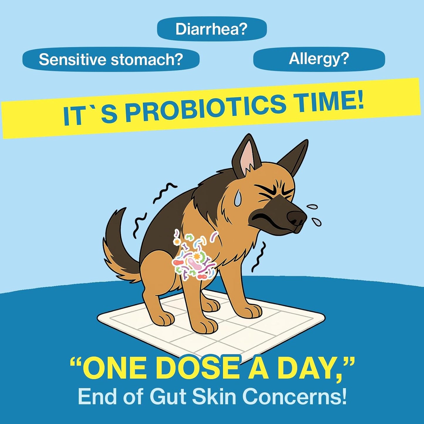 Doctor By Squeeze Probiotics for Dogs Gut Health Immunity Skin&Alllergy Care Diarrhea Relief Digestive Stomach Support with L. crispatus KT-11 Lickable Paste Formula Individually Packaged, Chicken