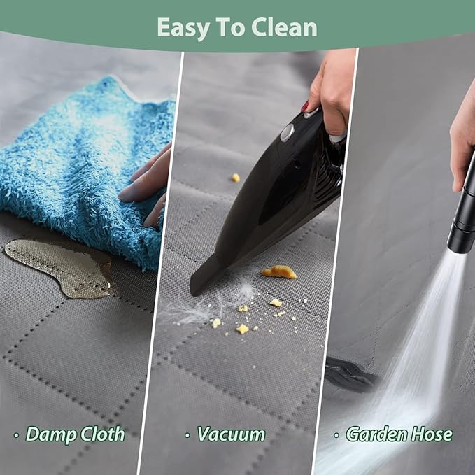 Dog Car Seat Cover for Back Seats 100% Waterproof with Metal Buckle Mesh Window Scratch Proof Heavy Duty Rear Backseat Protector Hammock for Pet, SUV Truck Vehicle Accessories, 54" x 58", Grey