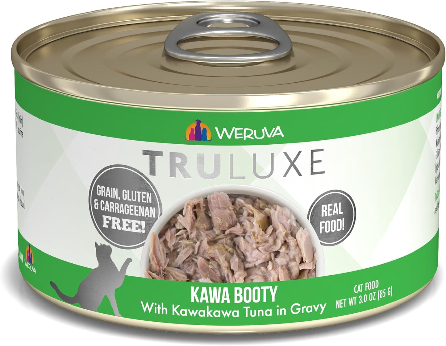 Weruva Truluxe Cat Food, Kawa Booty with Kawakawa Tuna in Gravy, 3Oz Can (Pack of 24)