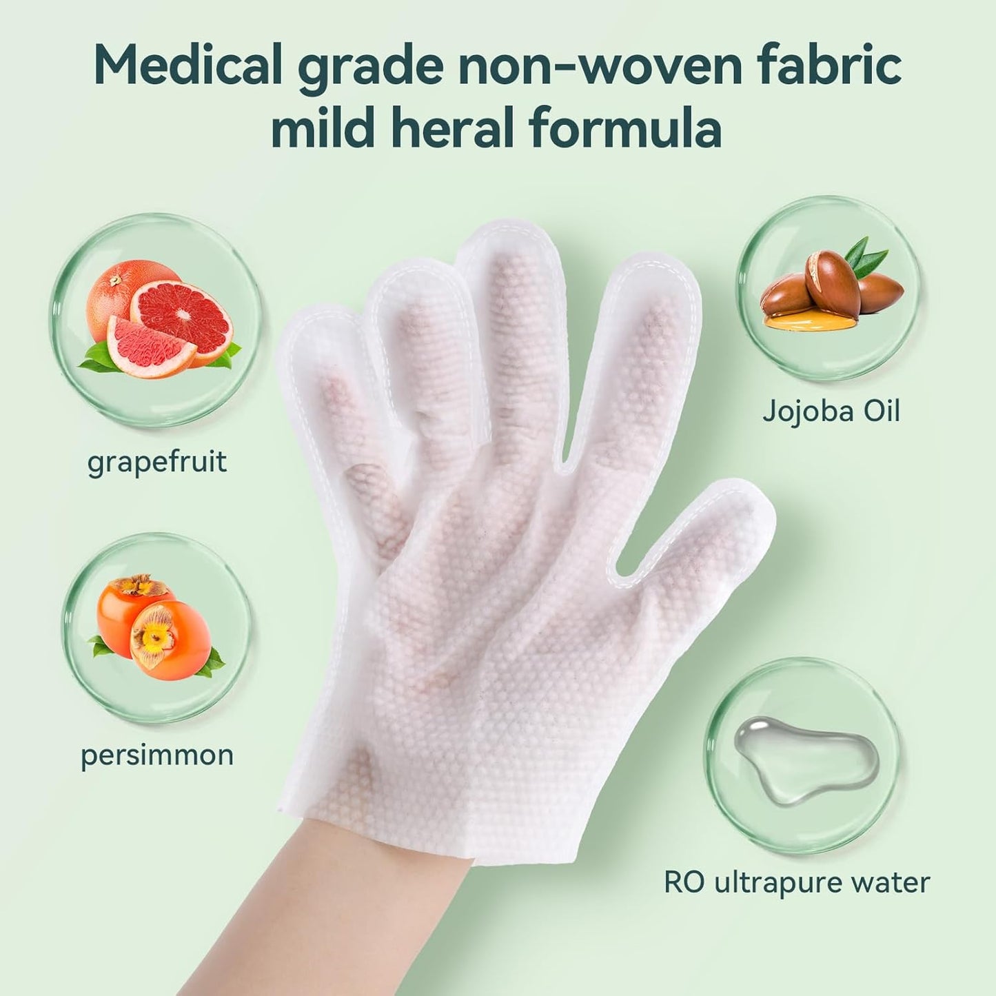 WLP 24 PCS Pet Cleaning and Deodorizing Glove Wipes for Dogs & Cats Hypoallergenic Pet Cleaning and Hydrating Glove Bath Wipes Enriched with Aloe & Jojoba Oil Individually Wrapped