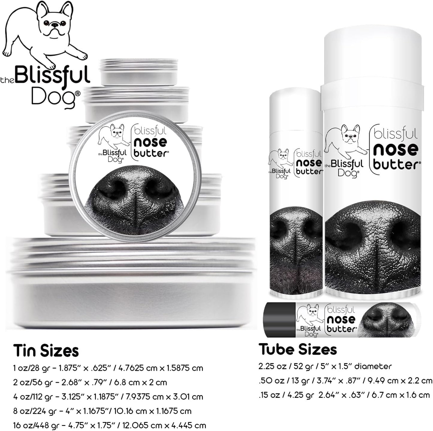 The Blissful Dog Vizsla Unscented Nose Butter - Dog Nose Butter, 1 Ounce