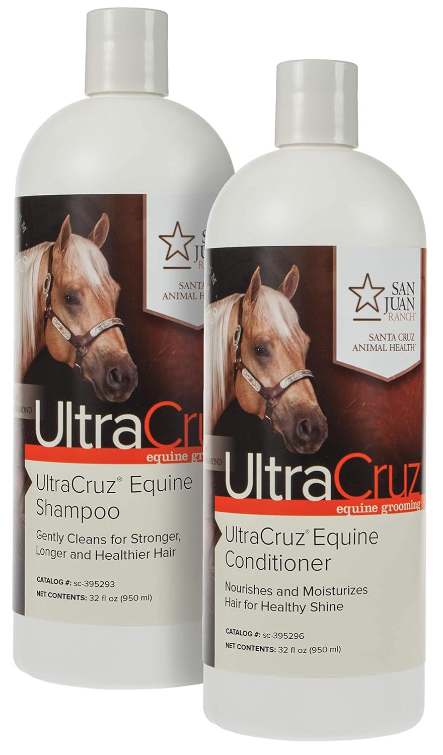 UltraCruz - sc-516936 Equine Horse Shampoo and Conditioner Bundle, 32 oz Each