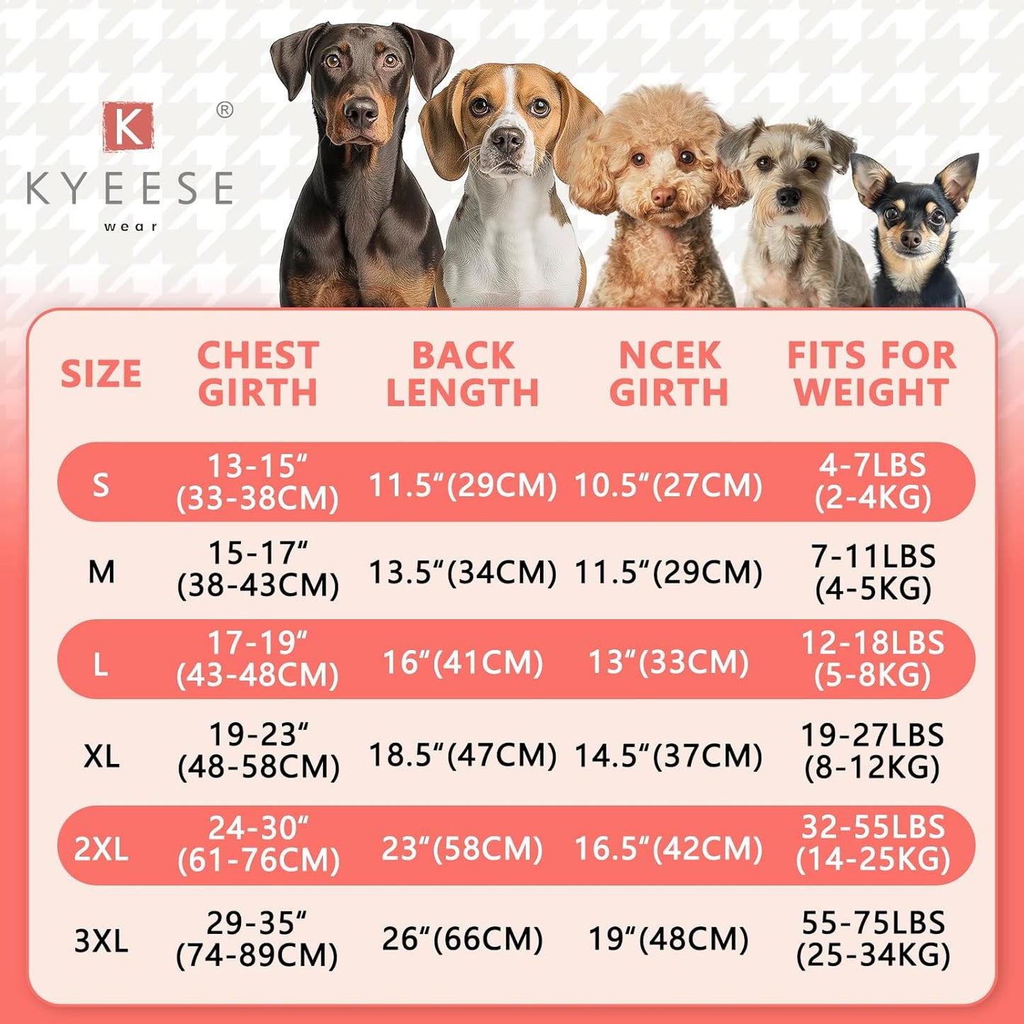KYEESE 2Pack Dog Sweater Warm Dog Sweaters for Large Dogs Warm Lightweight Dogs Clothes Comfy Sleeveless Doggie Sweatshirt Soft Pets Fleece Sweater Turtleneck Pet Coat Red,3XL