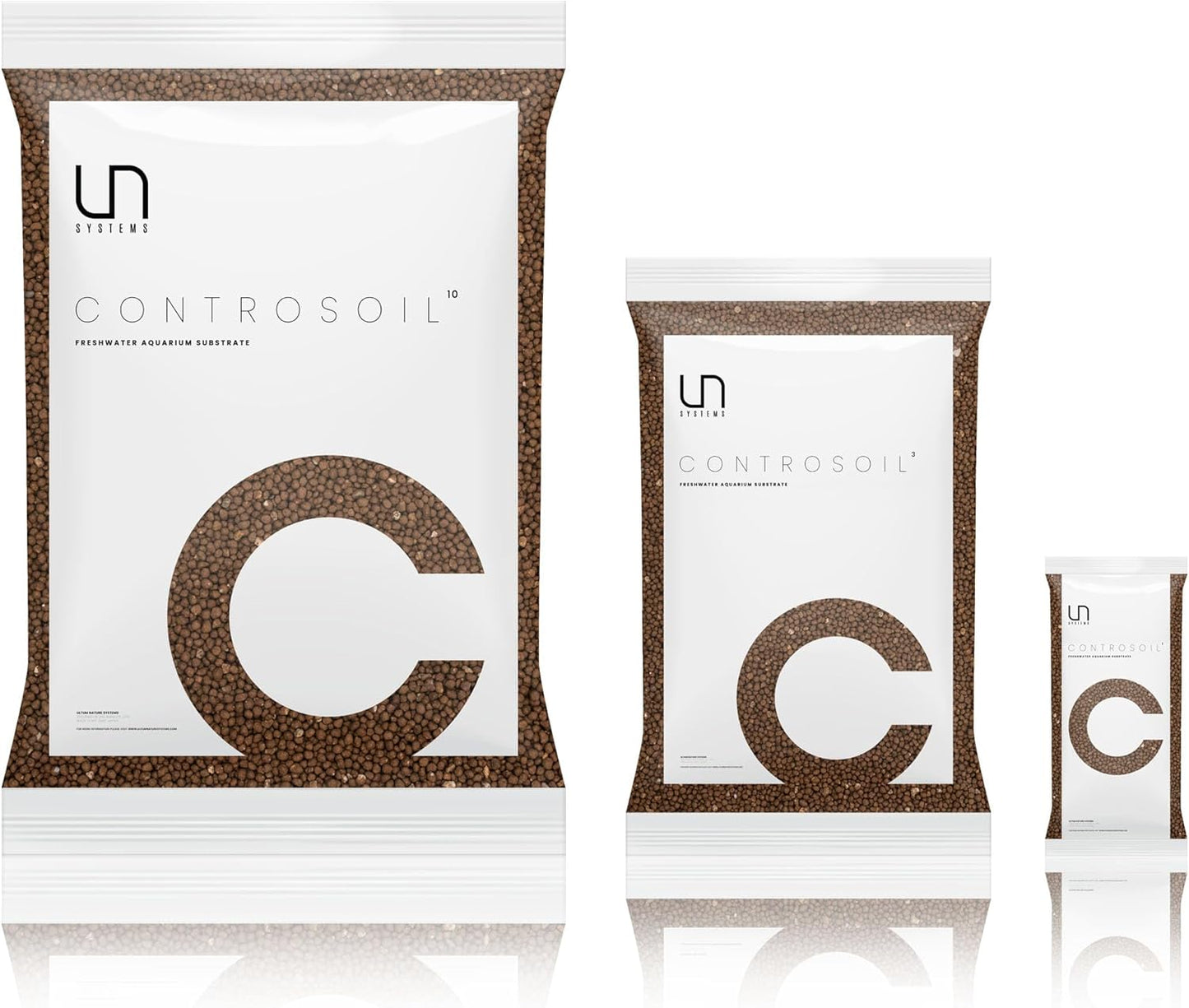 Ultum Nature Systems Controsoil - Freshwater Aqua Soil Substrate for Fish, Shrimp, Live Plant Propagation and Aquascaping - 6.8pH Low Ammonia, Volcanic Ash - Brown, Extra Fine (3 Liter | 6LB)