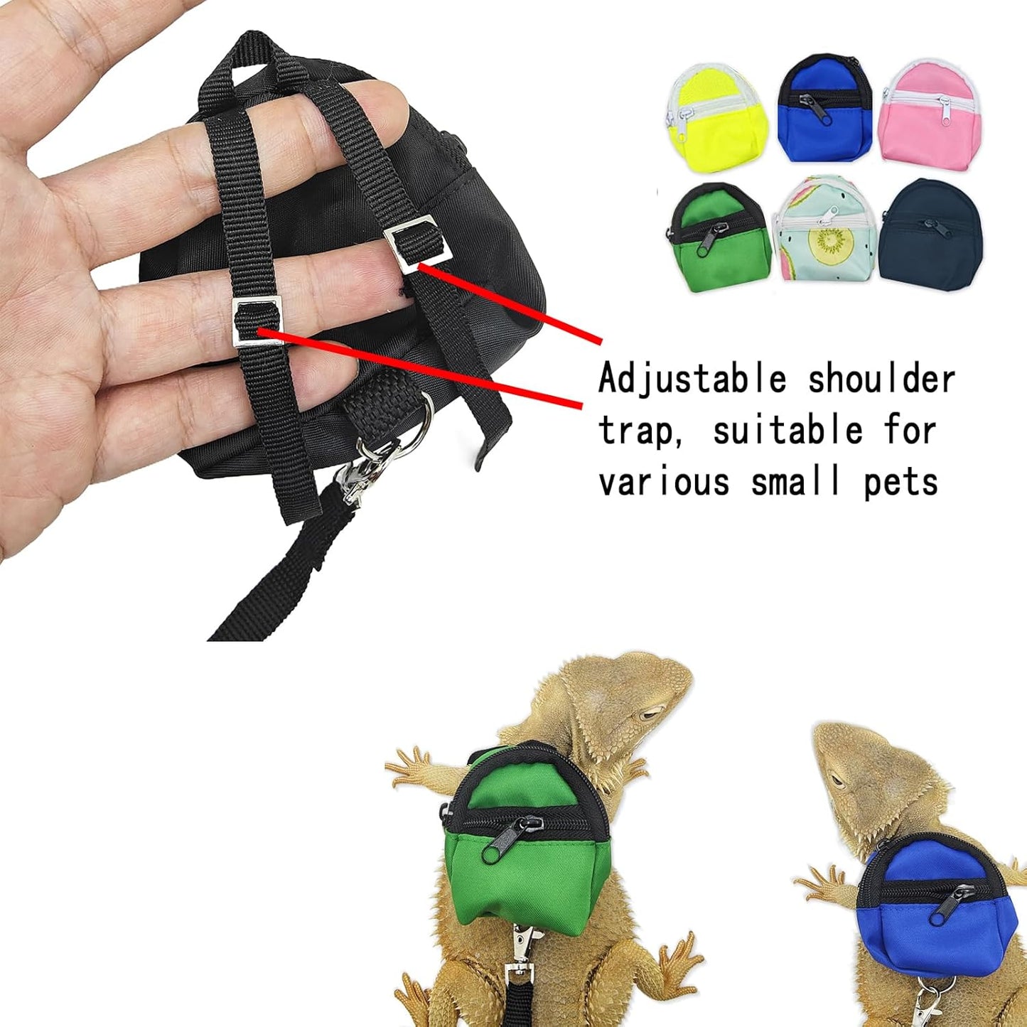 Small Animal Travel Backpack Carrier,Portable Bearded Dragon Bag for Sugar Glider,Hedgehog,Rat,Bunny,Rat,Outdoor Used (Polarized-Brown, New Version Backpack+BP LSH)