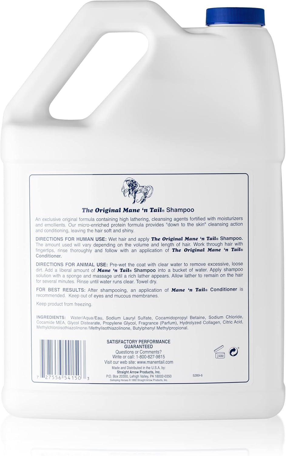 Mane 'n Tail Original Shampoo for Horses & Humans, for A Down to The Skin Clean (1 Gallon)