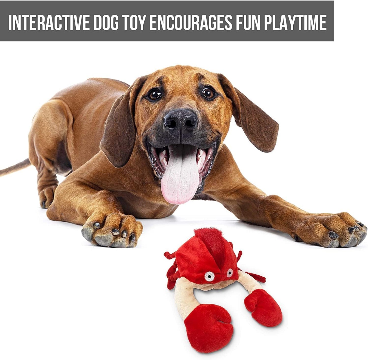 Hyper Pet Doggie Pal Interactive Dog Toys (Dog Toy that Wiggles, Vibrates, and Barks Plush Toys for Boredom and Stimulating Play)