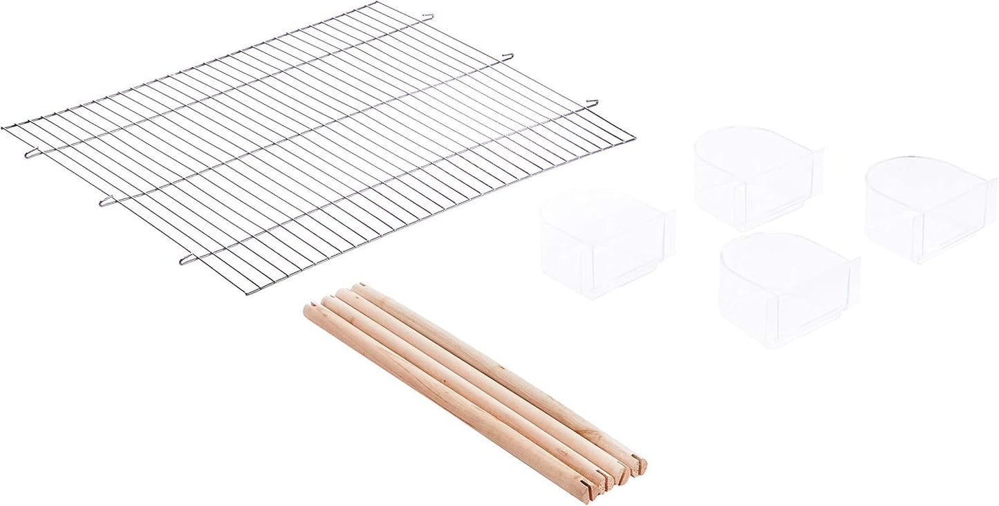 Prevue Hendryx SPF063 Divided Flight Cage, Black