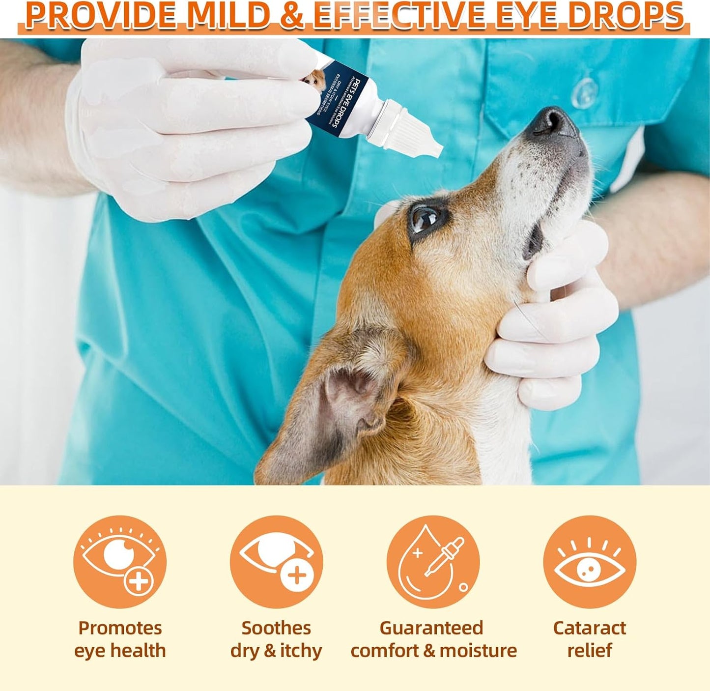 BrennenstuhlCataract Drops for Dogs - Pet Dogeye Drops for Superior Comfort Long - Removing Eye Stains - Used to Clean Tear Stains - ImprovingEye Vision - Safe for Cats and Dogs (2 X 10 Ml)