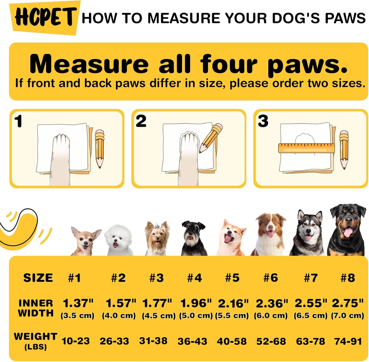 Hcpet Dog Shoes, Dog Boots & Paw Protectors for Winter Snowy Days, Rainy Weather, Outdoor Anti-Slip Sole Dog Booties for Hardwood Floor Pink-Leg 4