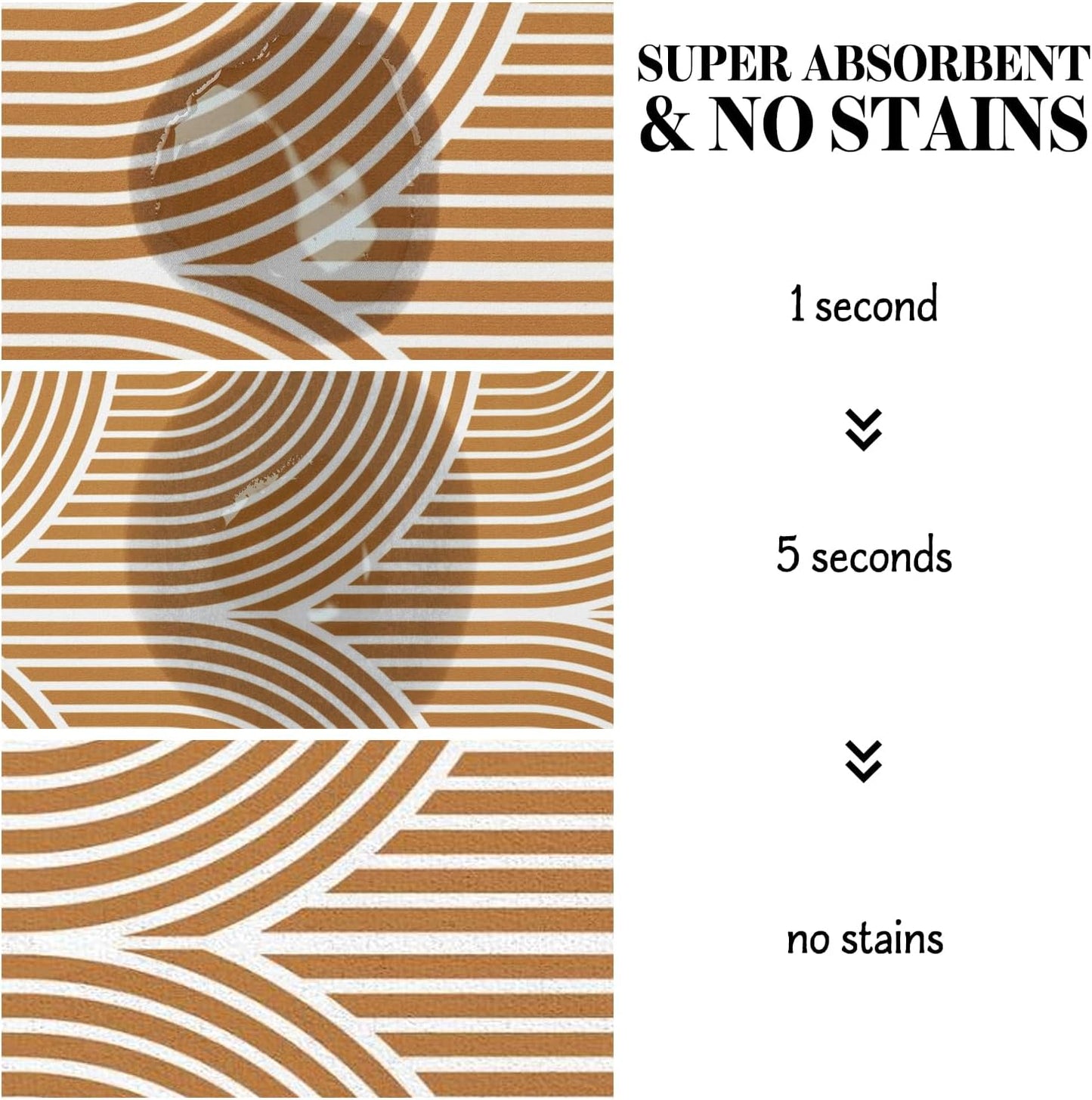 Eco-Friendly Pet Supplies: Absorbent Quick Dry Cat & Dog Food Mat, 16"x24"