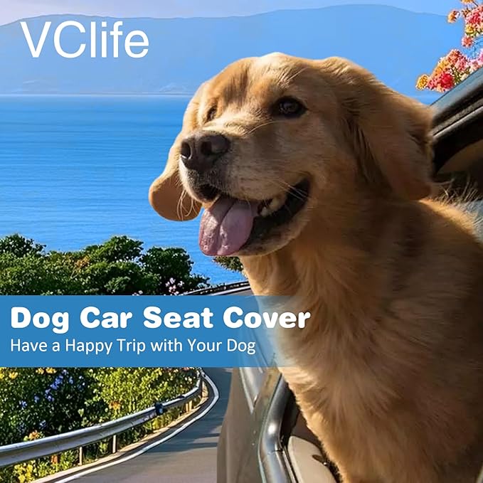 VClife Dog Bed for Car Backseat Anti Slip Pet Travel Bed, Soft Furry Cat Pet Bed Mat Washable Seat Cover for Car, Floor, Sofa, Portable Blanket, Custom Fit for Backseat Extender (Dark Gray, 59"×27.6")