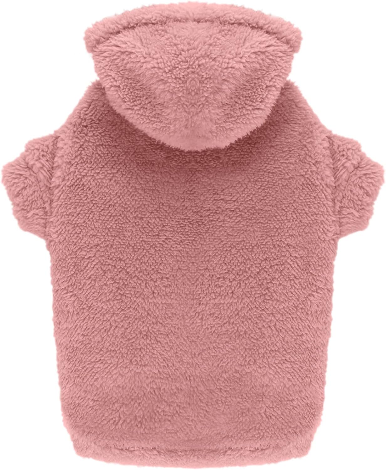 Fuzzy Dog Sweaters for Large Dogs Pet Hoodie Clothes Warm Soft Pet Coats Hooded Sweatshirt Dog Hoodie for Large Dogs(Pink-L)