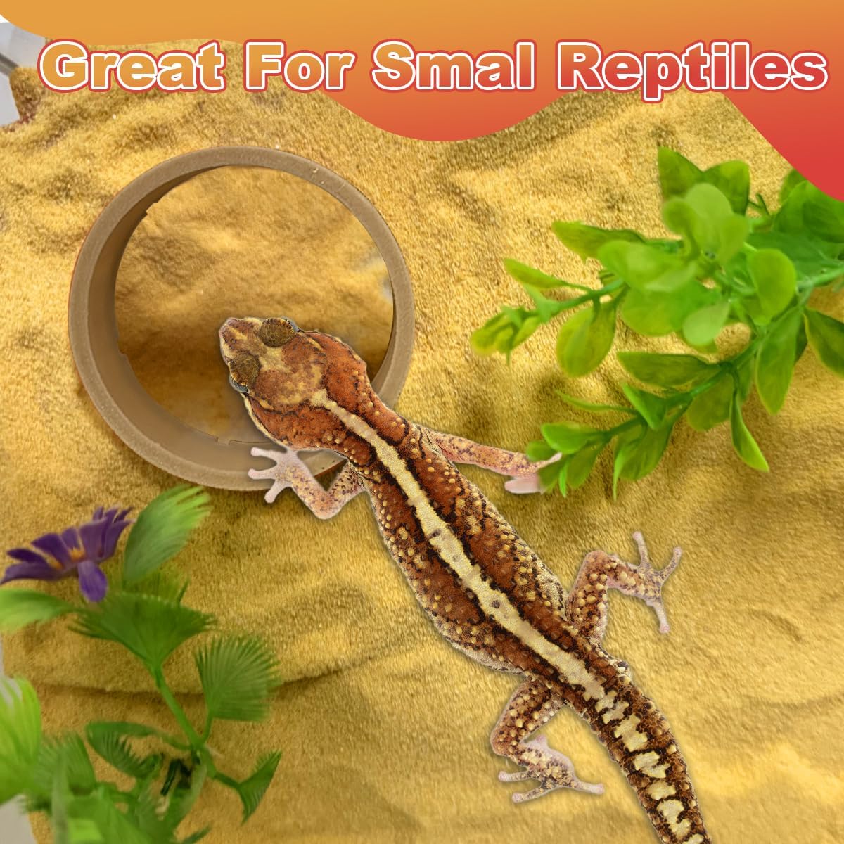 Bearded Dragon Underground Cave Hide - Bearded Dragon Tank Accessories, Reptile Tank Accessories, Leopard Gecko Tank Accessories, Reptile Habitat Tank Enrichment