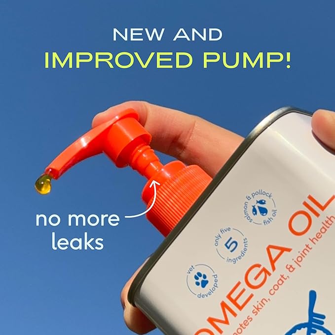 Native Pet Omega 3 Fish Oil for Dogs & Cats - Promotes Healthy Skin, Shiny Coat, & Strong Joints - Made with Wild Alaskan Salmon Oil for Dogs – Tasty, Fast-Absorbing Omega 3 6 9 Liquid Supplement-16oz