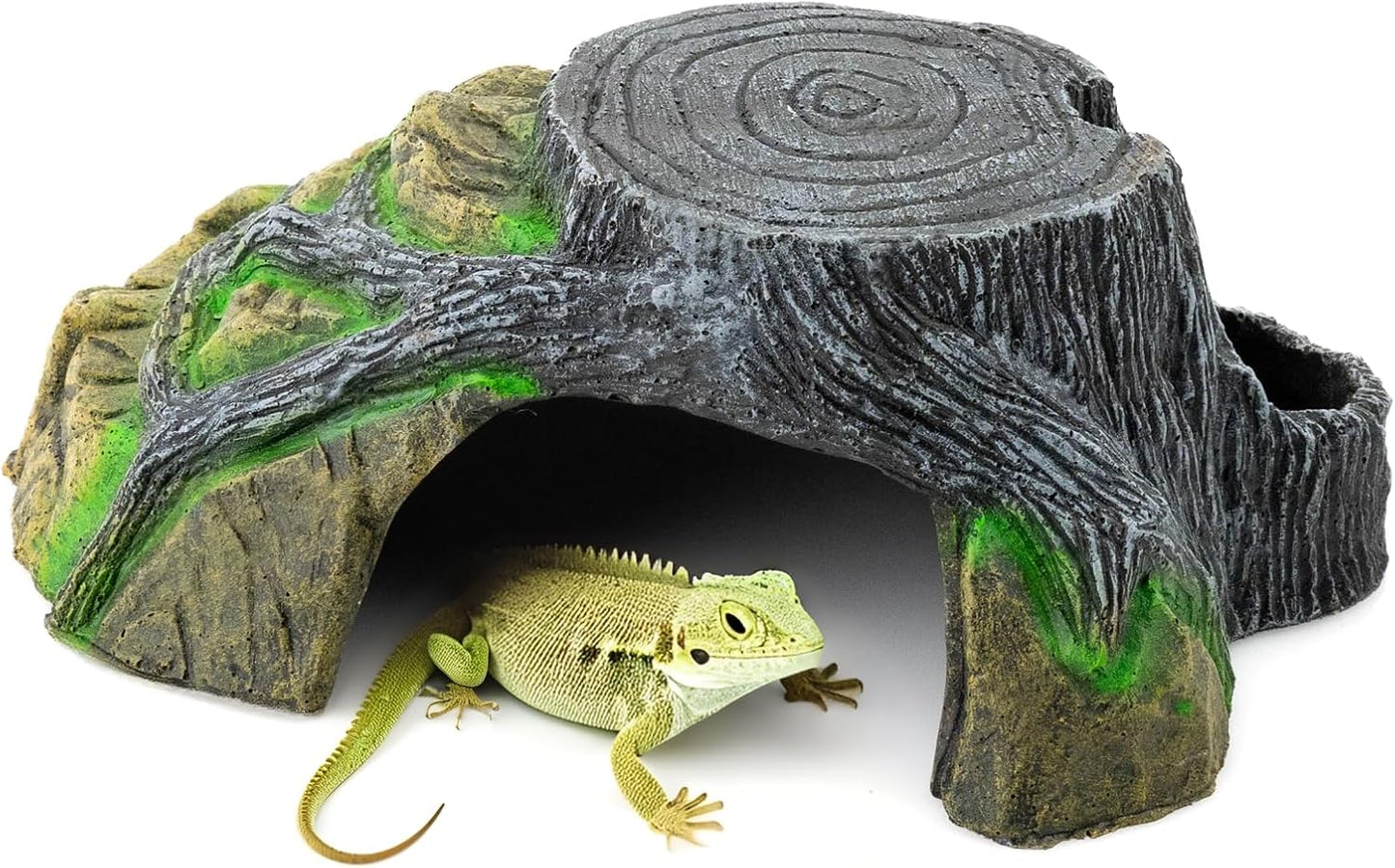 Reptile Hide Cave - Naturalistic Terrarium Décor for Reptiles and Amphibians, Safe & Comfortable Hideout