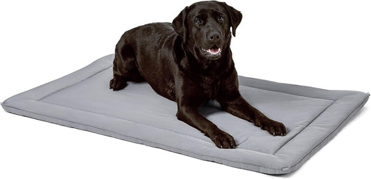 Cybarmour Chew Proof Dog Crate Pad - Outdoor Indestructible Dog Bed - Tough - Potable - Machine Washable - Water & Dirt-Resistant - Large Breeds & Fits 42-Inch Crate - 41"x27", Limestone