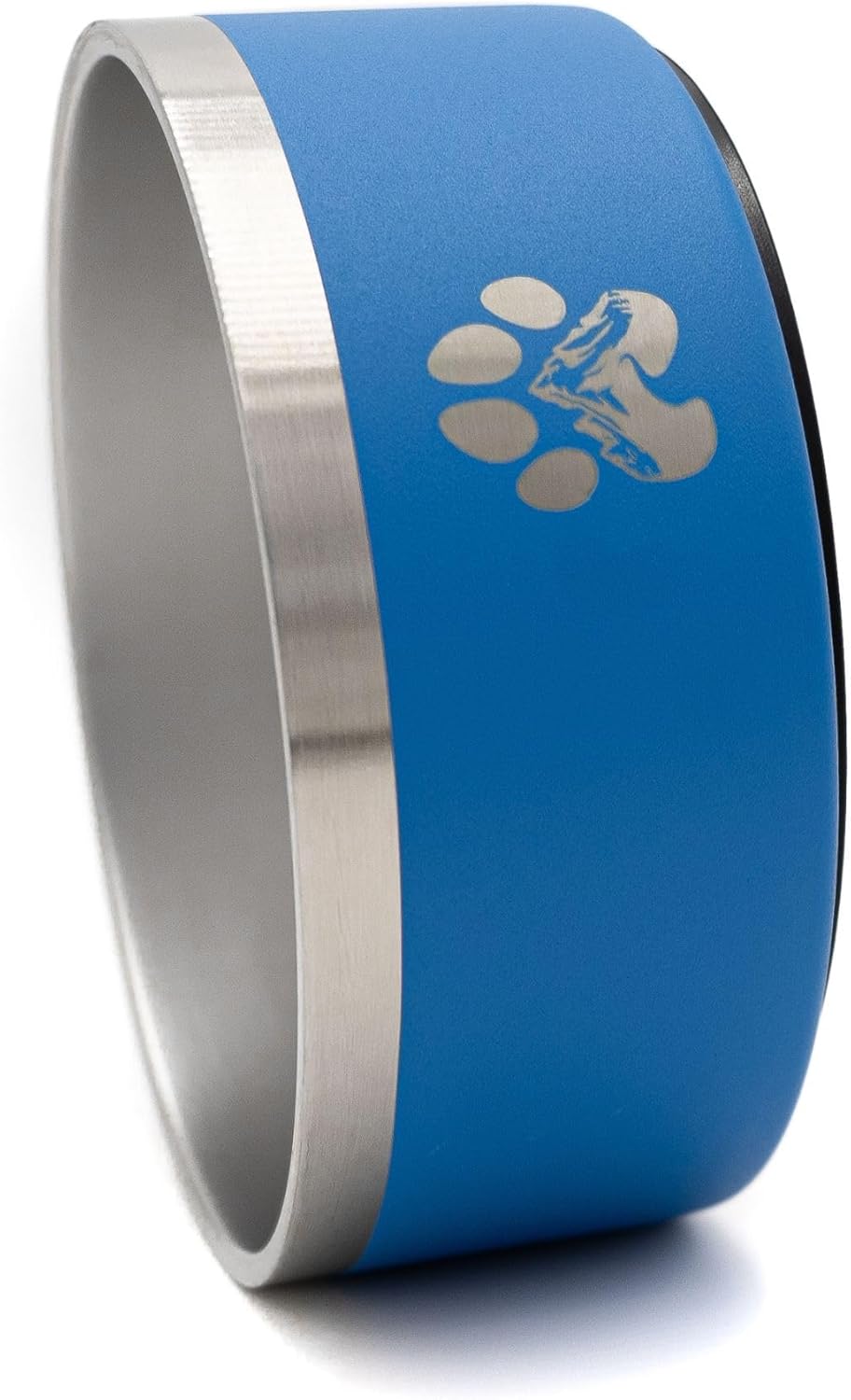 Stainless Steel Dog Bowl for Small-Large Dogs | Double Wall Insulated, Non-Slip Base Heavy Duty Water and Food Bowls for Dogs & Cats | Pet Safe BPA Free & Dishwasher Safe | 16 Oz - Blue
