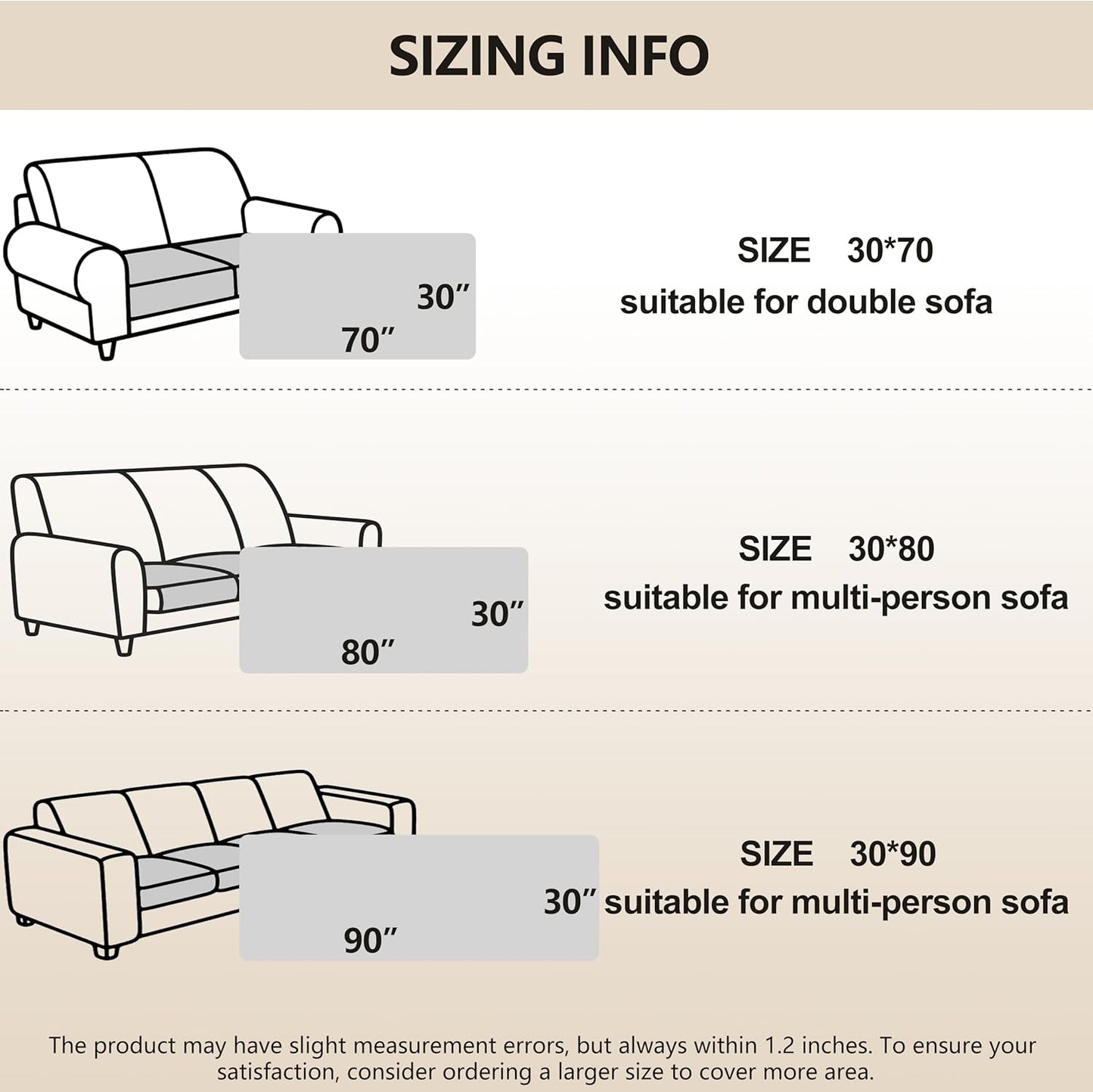 gogobunny 100% Double-Sided Waterproof Dog Bed Cover Pet Blanket Sofa Couch Furniture Protector for Puppy Large Dog Cat, Reversible (30x80 Inch (Pack of 1), Dark Cream/Light Cream)