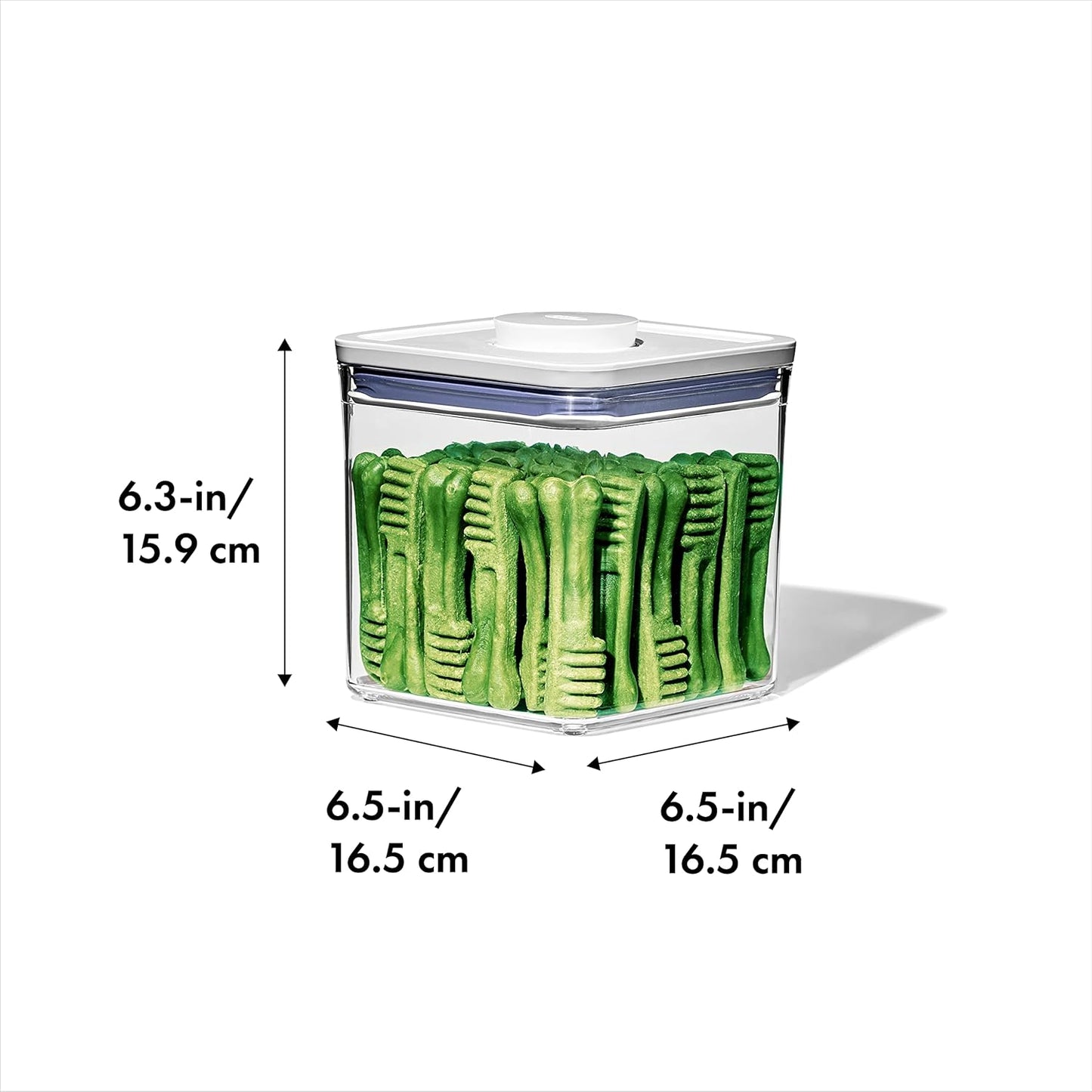 OXO Good Grips Pet POP Container – 2.8 Qt/2.6 L |Ideal for up to 3lbs of Dog Food or 2lbs of Cat Food | Airtight Dog and Cat Food Storage Container | BPA Free