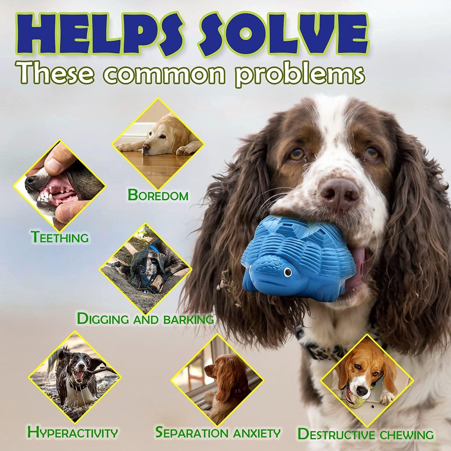 Dog Squeaky Chew Toys - Indestructible & Tough for Aggressive Chewers, Durable Toy for All Breeds, Chew Toys to Keep Them Busy