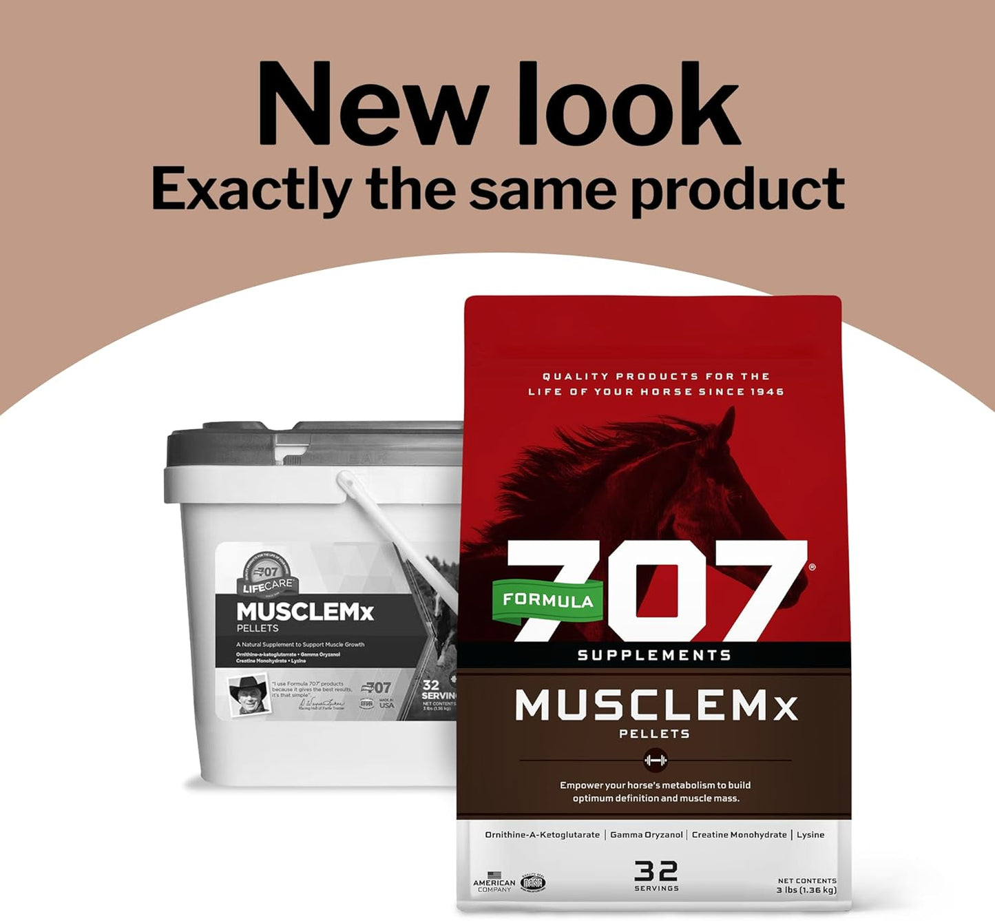 Formula 707 MuscleMx Equine Supplement, 10 lb Bag – Conditioning Support and Muscle Builder for Horses with Lysine, Gamma Oryzanol, Creatine & OKG