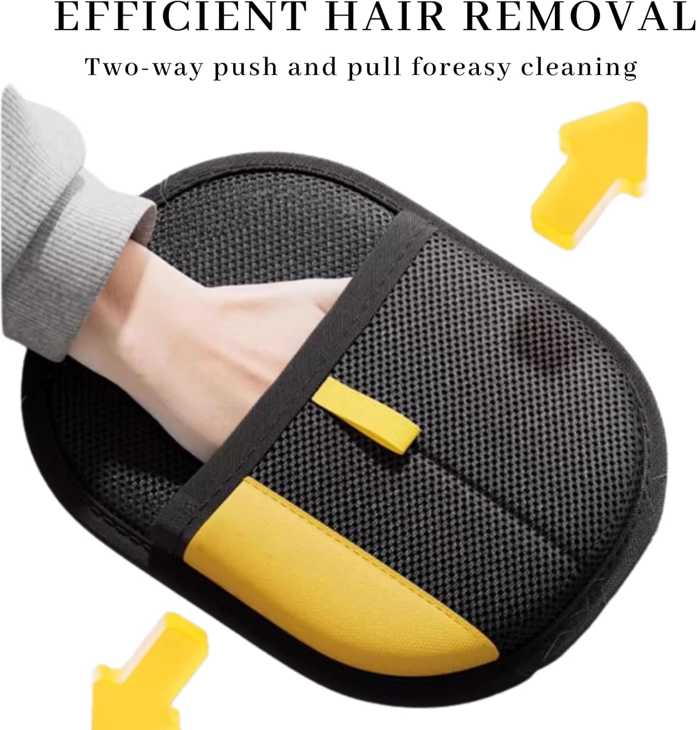 Magic Brush Pet Hair, Newly Upgraded Reusable Electrostatic Pet Hair Remover Glove, Pet Hair Removal Glove for Dogs & Cats, Clothing, Couch, Carpet, Car Seat (2 Pcs)