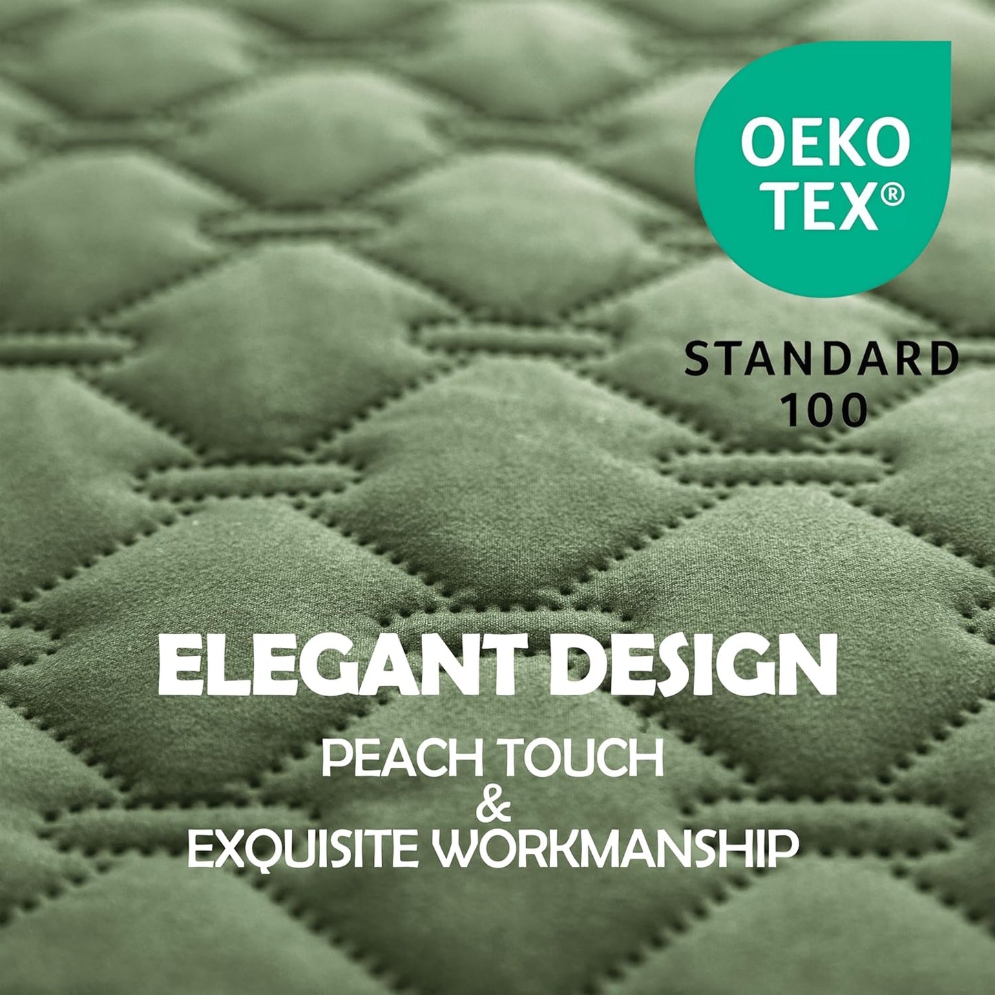 gogobunny 100% Double-Sided Waterproof Dog Bed Cover Pet Blanket Sofa Couch Furniture Protector for Puppy Large Dog Cat, Reversible (32x53 Inch (Pack of 1), Dark Green/Light Green)