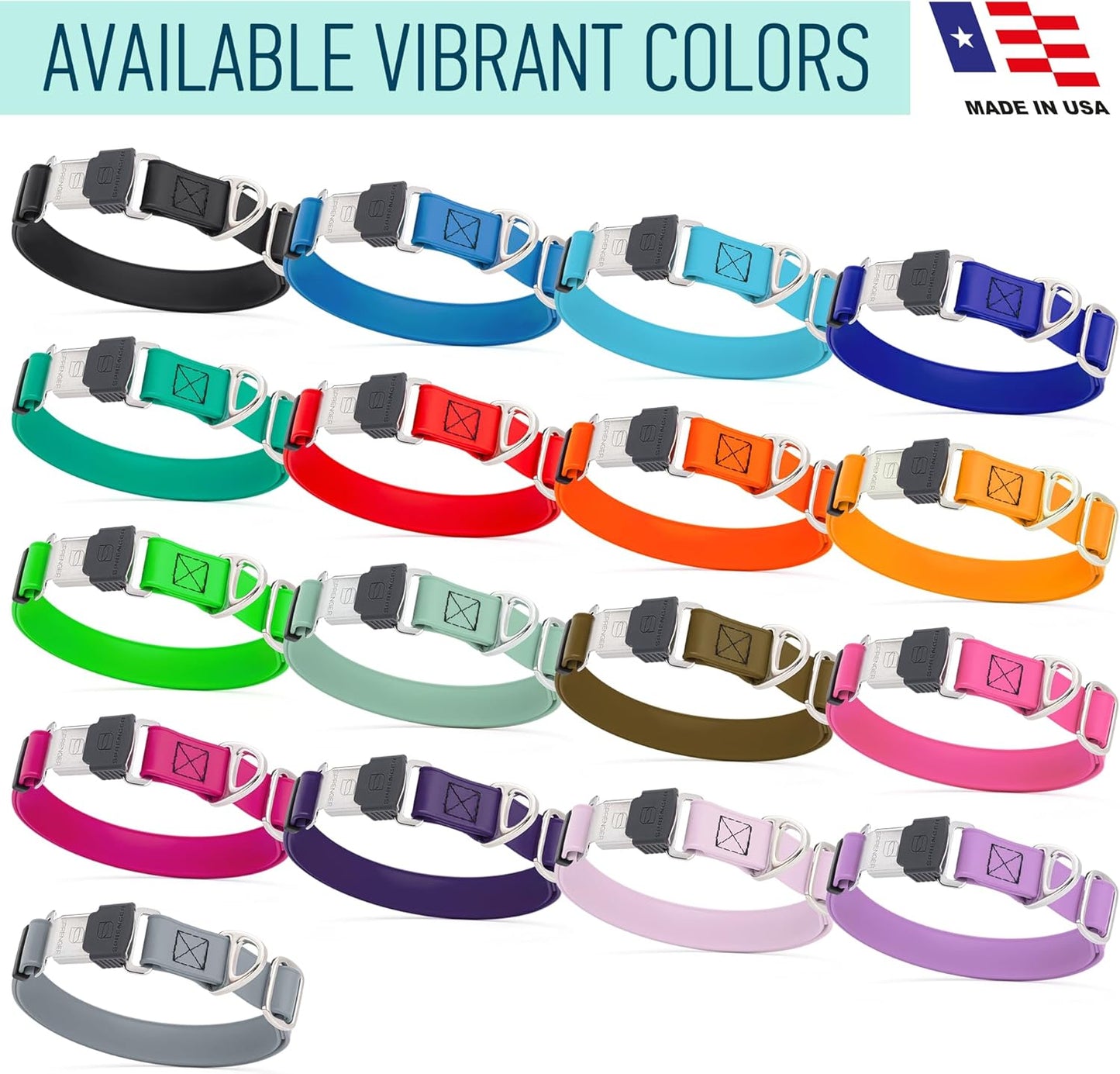 Dogline Biothane Waterproof Dog Collar with Herm Sprenger Black Stainless Steel Quick Release Buckle – Heavy Duty Tactical Durable Collar for Dogs – Comfortable and Safe Pet Collar W 1" L 15-25" Red