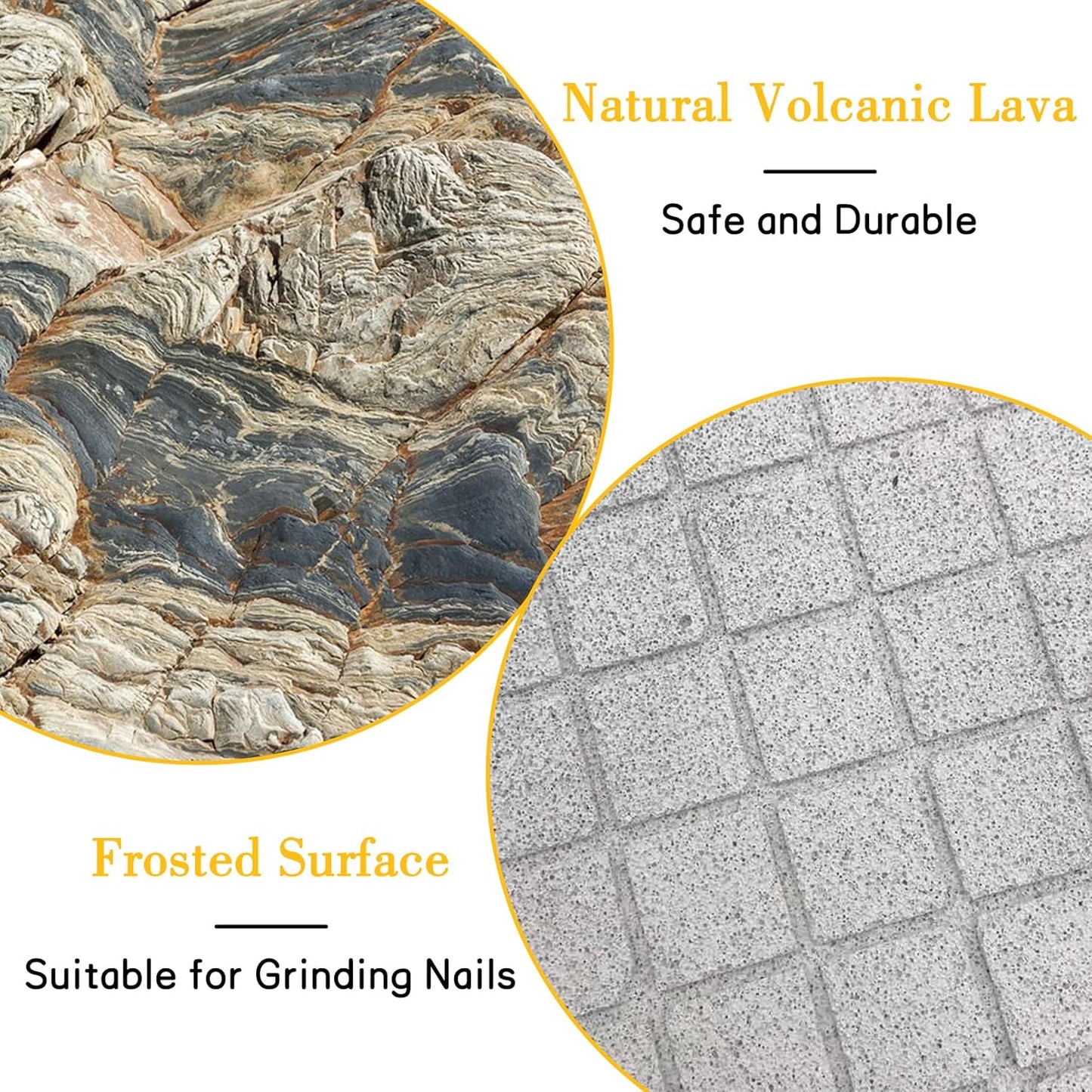 BNOSDM Rabbit Grinding Claw Pads 2Pack Bunny Scratch Foot Pads Natural Hamster Lava Stone for Teeth Grinding White Rabbit Scratching pad Chew Toy for Guinea Pig Ferret Chinchilla Mouse