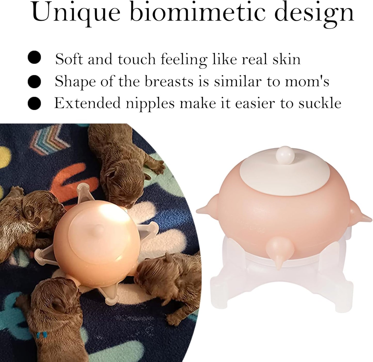 Doggiema Puppy Feeder Puppy Milk Feeder Puppy Nursing Station Puppy feeders for Multiple Puppies Puppy Milk replacer Dongdong pet S Size Bowl (Toy/Small Puppy)